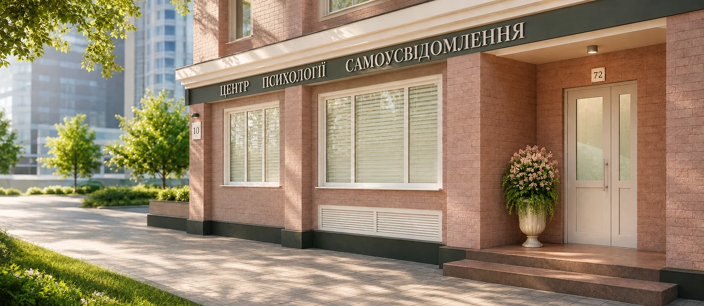 Фасад Центру психології самоусвідомлення в Києві